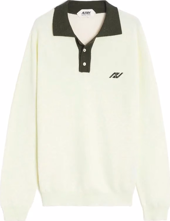 Autry Bicolor Cotton Polo Shirt