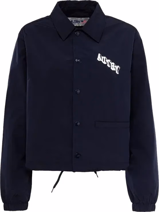 Autry Blue Polyester Shell Jacket