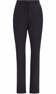 Black Polyester Skinny Pants