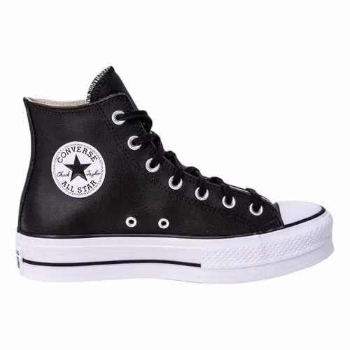 Converse Black Polyethylene Platform Sneakers