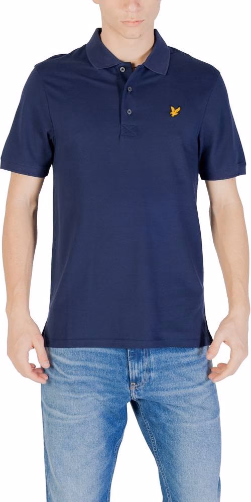 Lyle & Scott Blue Cotton Polo Shirt