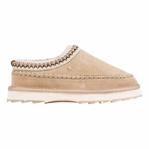 EMU Australia Gray Leather Slippers