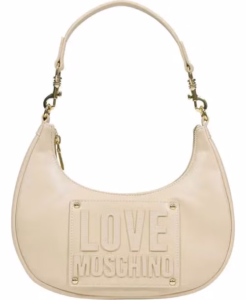 Love Moschino Cream Polyethylene Handbag
