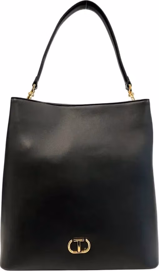 Twinset Black PU Women Shoulder Bag