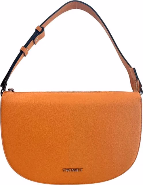 Twinset Orange Polyurethane Women Shoulder Bag