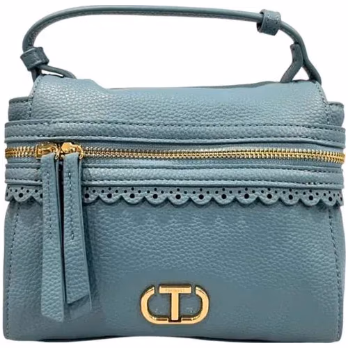 Twinset Blue PU Women Handbag