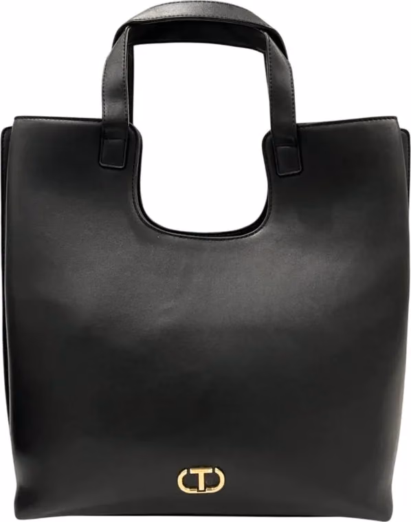 Twinset Black PU Women Shoulder Bag