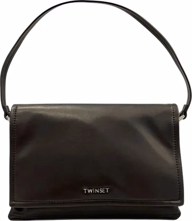 Twinset Black PU Women Shoulder Bag