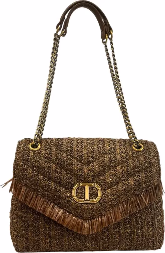 Twinset Brown Polypropylene Women Crossbody Bag