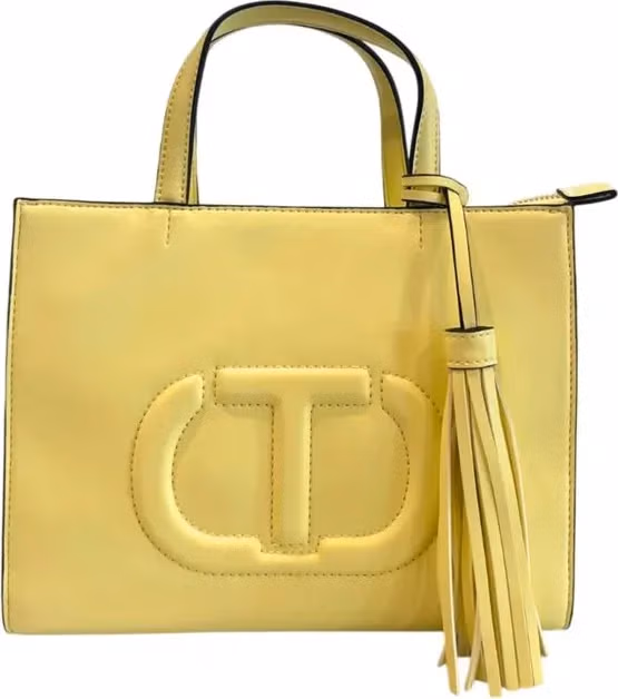 Twinset Yellow PU Women Handbag
