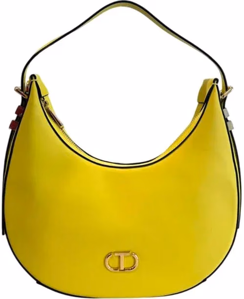 Twinset Yellow PU Women Shoulder Bag