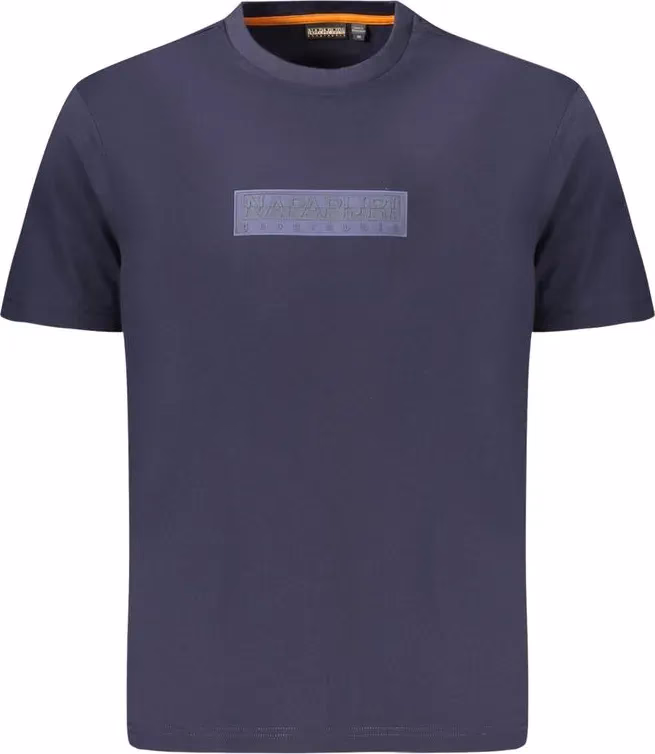 Napapijri Blue Cotton Men T-Shirt