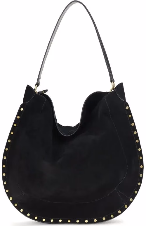 Isabel Marant Black Calf Leather Bos Taurus Shoulder Bag