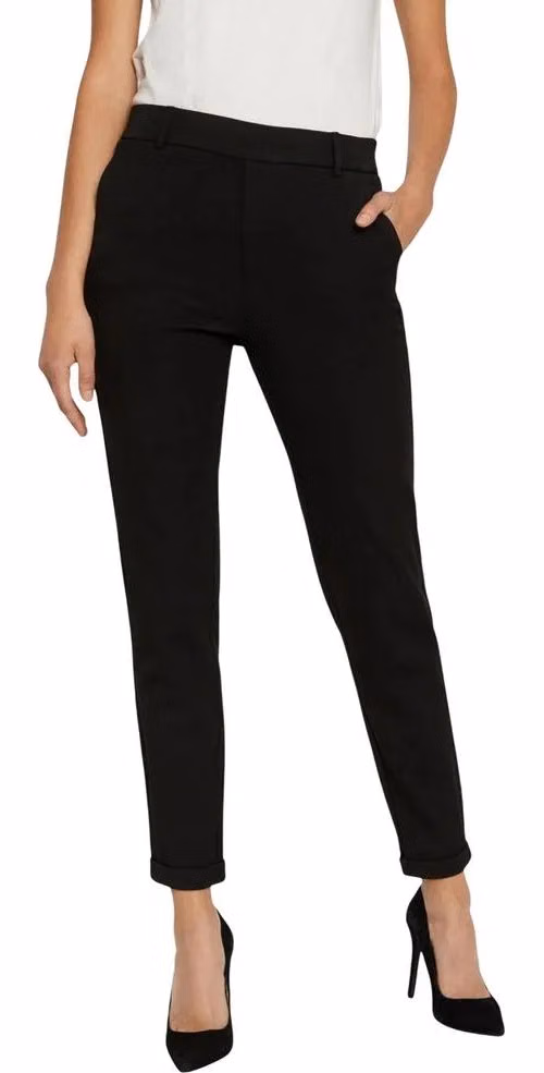 Vero Moda Black Polyester Casual Pants