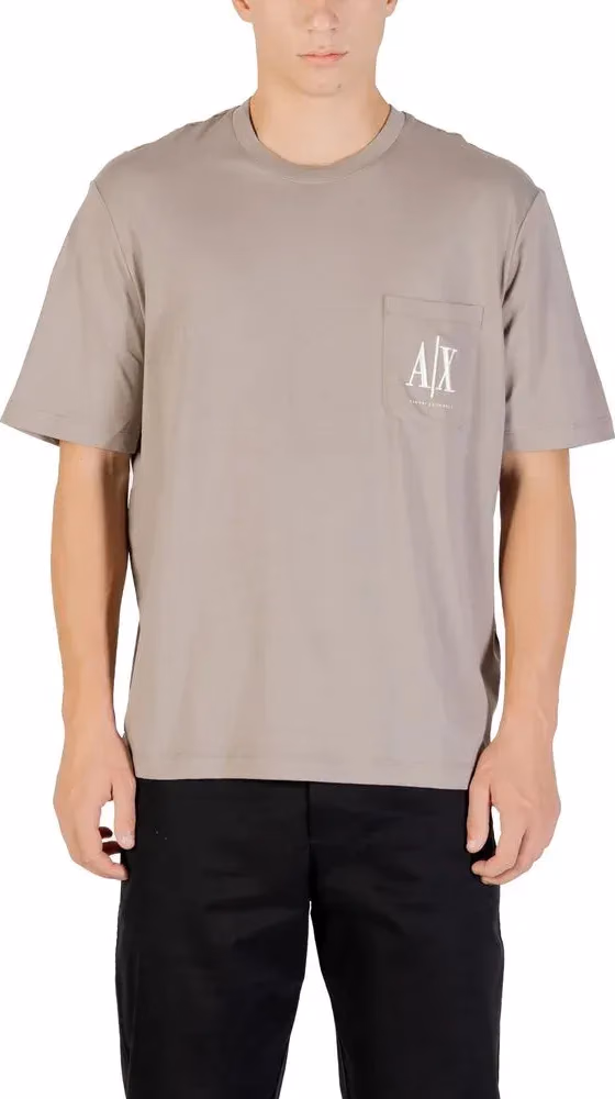 Armani Exchange Brown Cotton Sportswear