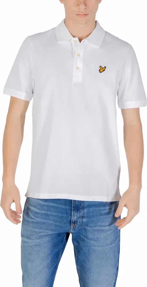Lyle & Scott White Cotton Polo Shirt