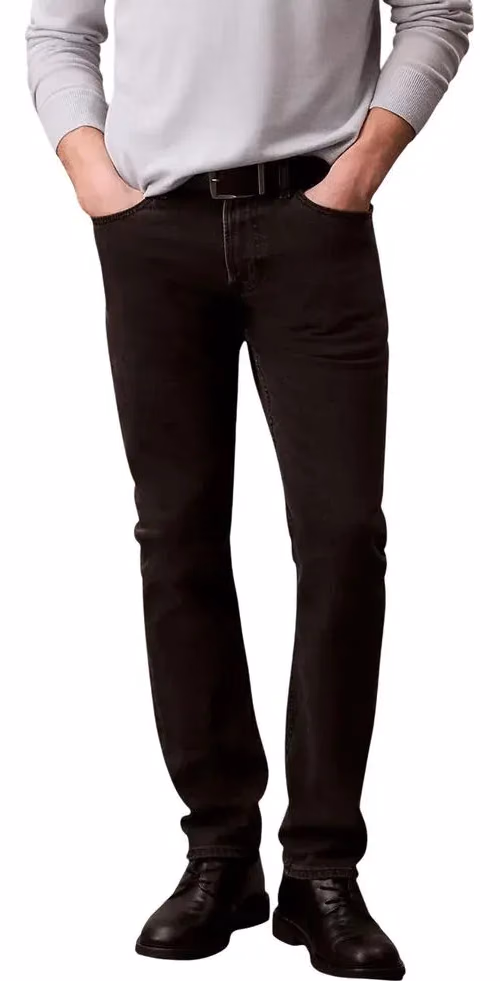 Calvin Klein Jeans Black Cotton Skinny Jeans
