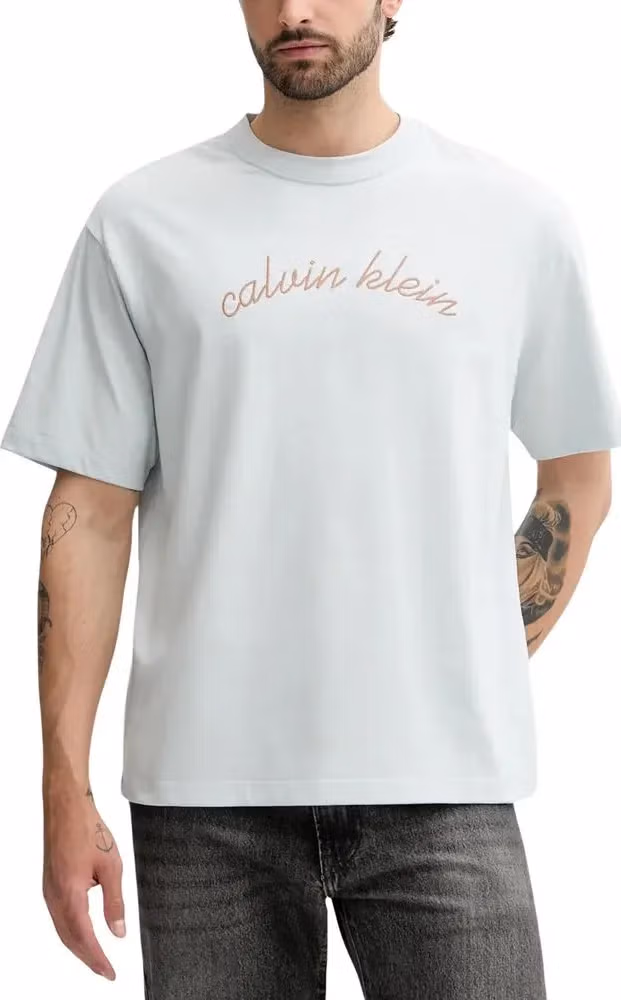 Calvin Klein Jeans Blue Cotton T-Shirt