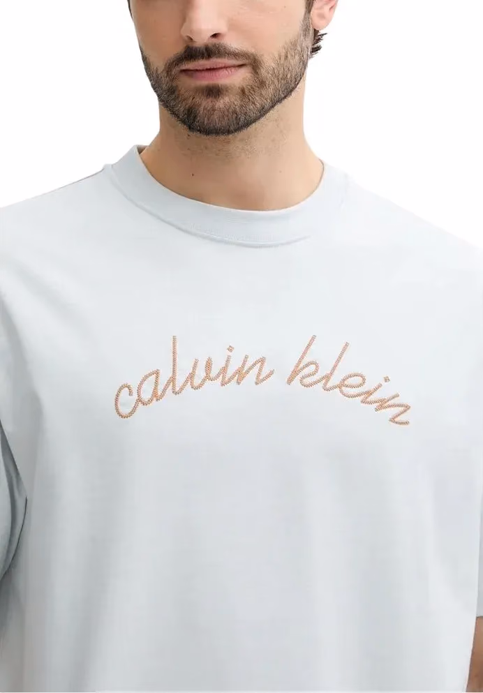 Calvin Klein Jeans Blue Cotton T-Shirt