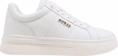 Guess White Polyethylene Platform Sneakers