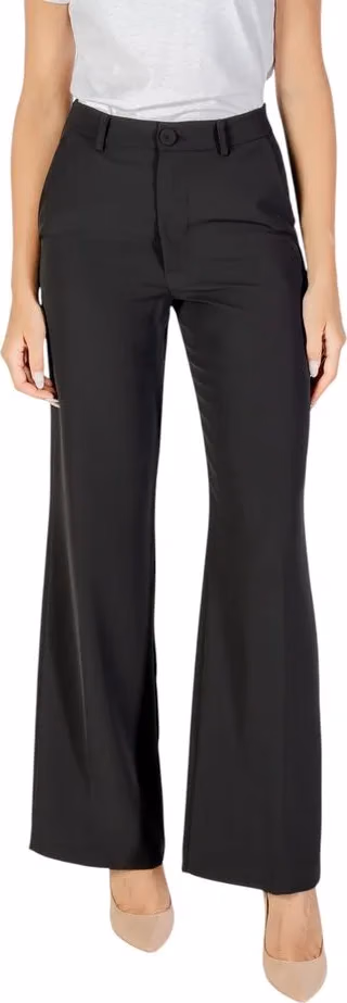 Rinascimento Black Polyester Casual Pants