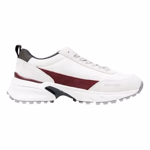 Calvin Klein Cream Suede Leather Chunky Sneakers