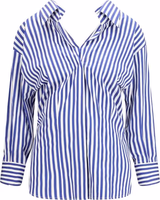 Blue Cotton Pattern Shirt