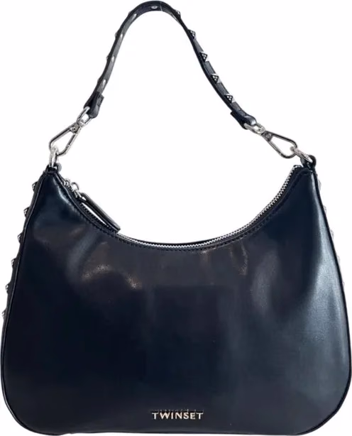 Twinset Black Polyurethane Women Shoulder Bag