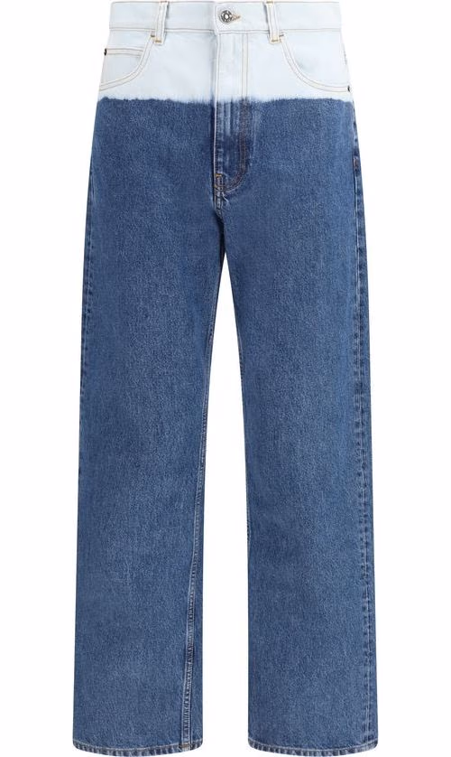 Marni Blue Cotton Straight-Leg Jeans