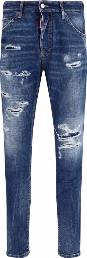 Dsquared² Blue Cotton Slim Fit Jeans