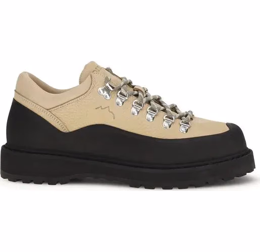 Diemme Beige Calf Leather Bos Taurus Lace-Up Boots