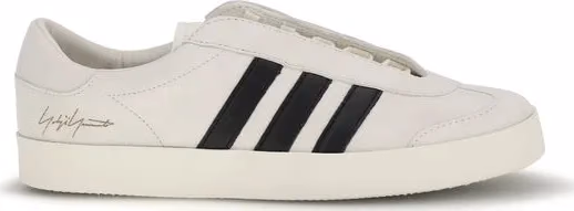 Y-3 Beige Calf Leather Bos Taurus Low Top Sneakers