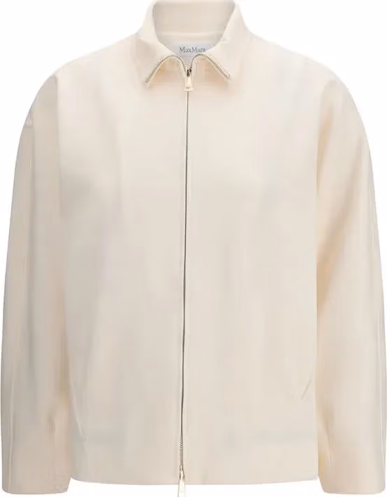 Max Mara Pure Beige Polyamide Shell Jacket