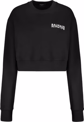 Black Cotton Sweatshirt