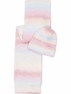 Multicolor Marabou Beanie