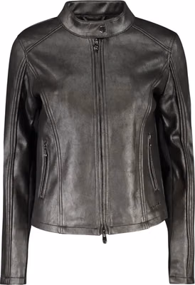 Black Polyester Women Jacket