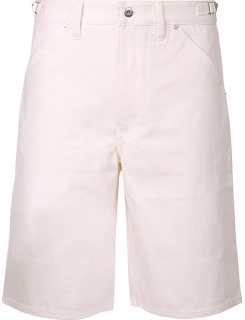 Jil Sander White Denim Shorts