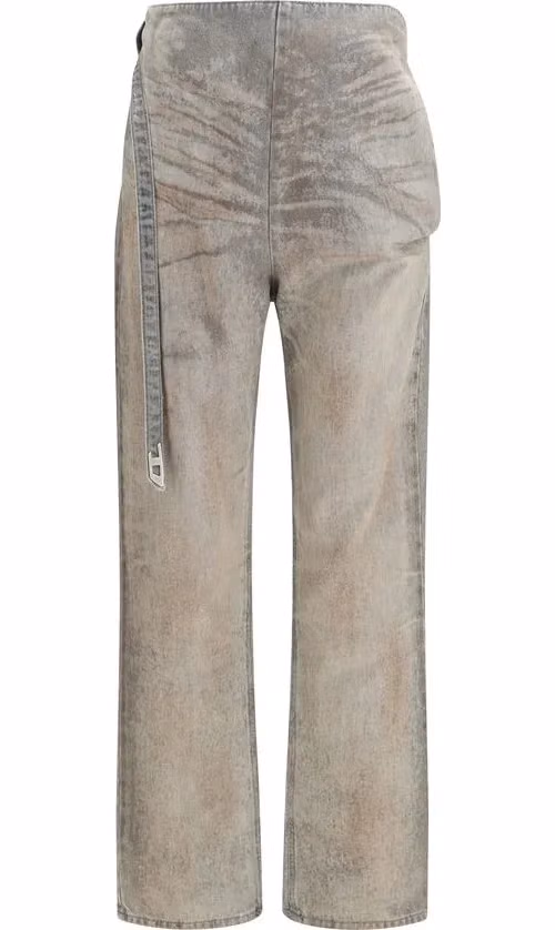 Diesel Gray Cotton Slim Fit Jeans