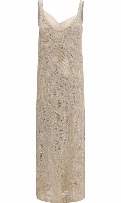 Brunello Cucinelli Beige Linen Casual Dress