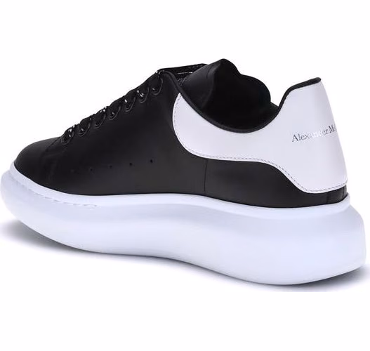 Alexander McQueen Black Calf Leather Bos Taurus Platform Sneakers