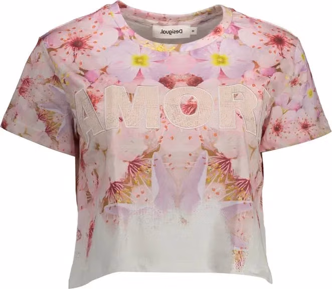 Desigual Rosa Cotton Women T-Shirt