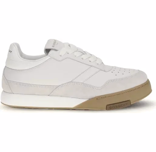 Givenchy White Calf Leather Bos Taurus Chunky Sneakers