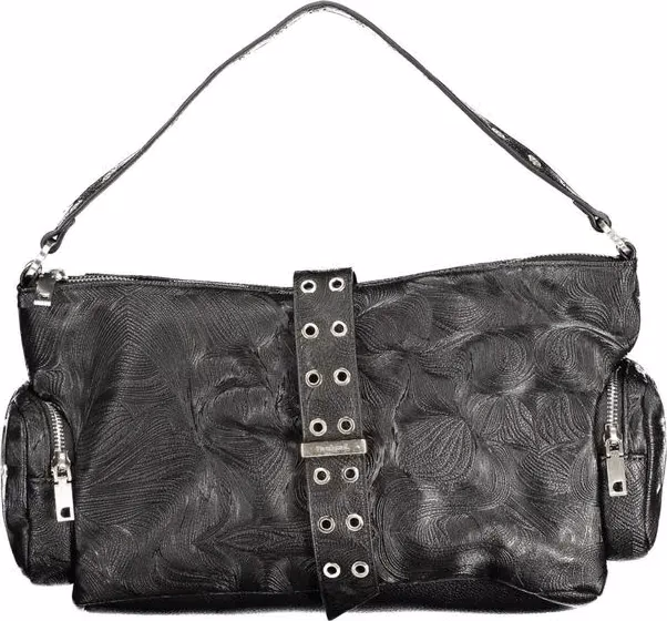 Desigual Nero Poliuretano Women Handbag
