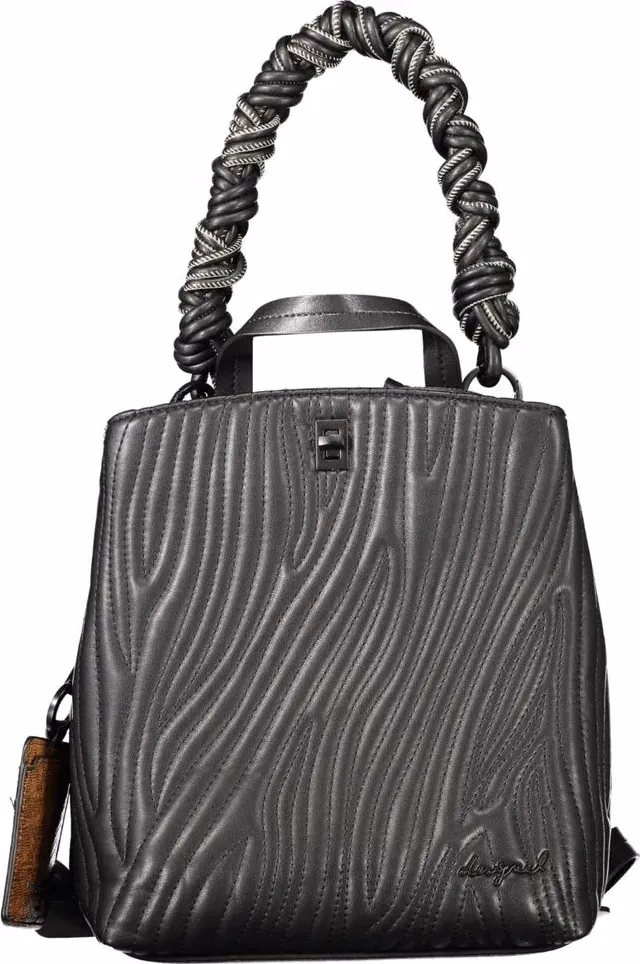 Desigual Black Polyurethane Women Mini Backpack
