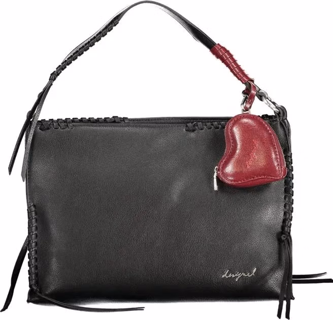 Desigual Nero Poliuretano Women Handbag