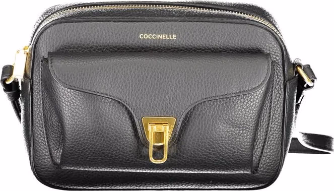 Coccinelle Black Leather Women Shoulder Bag