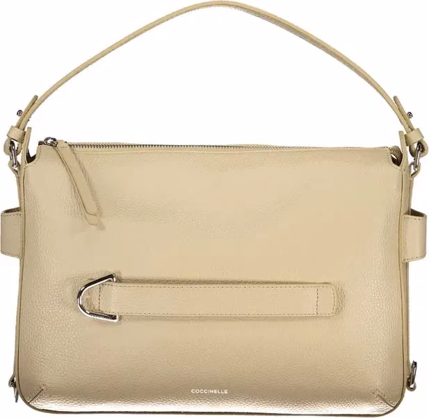 Coccinelle Beige Leather Women Handbag