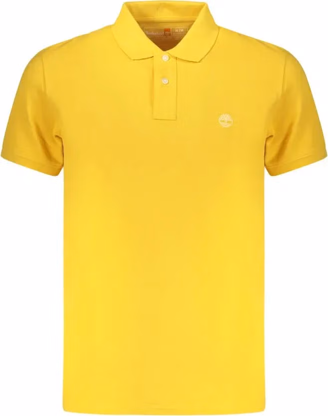 Timberland Yellow Cotton Men Polo Shirt