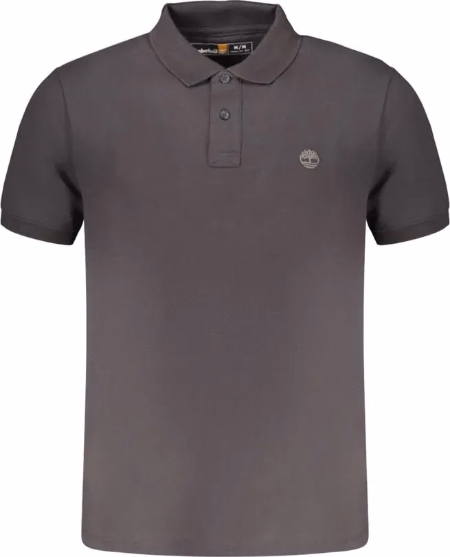 Timberland Black Cotton Men Polo Shirt