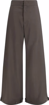 Gray Cotton Casual Pants
